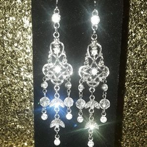 Brilliant chandelier earrings